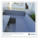 Nautiskt tyghydroavvisande för klädsel och yttre markiser - ljusgrå