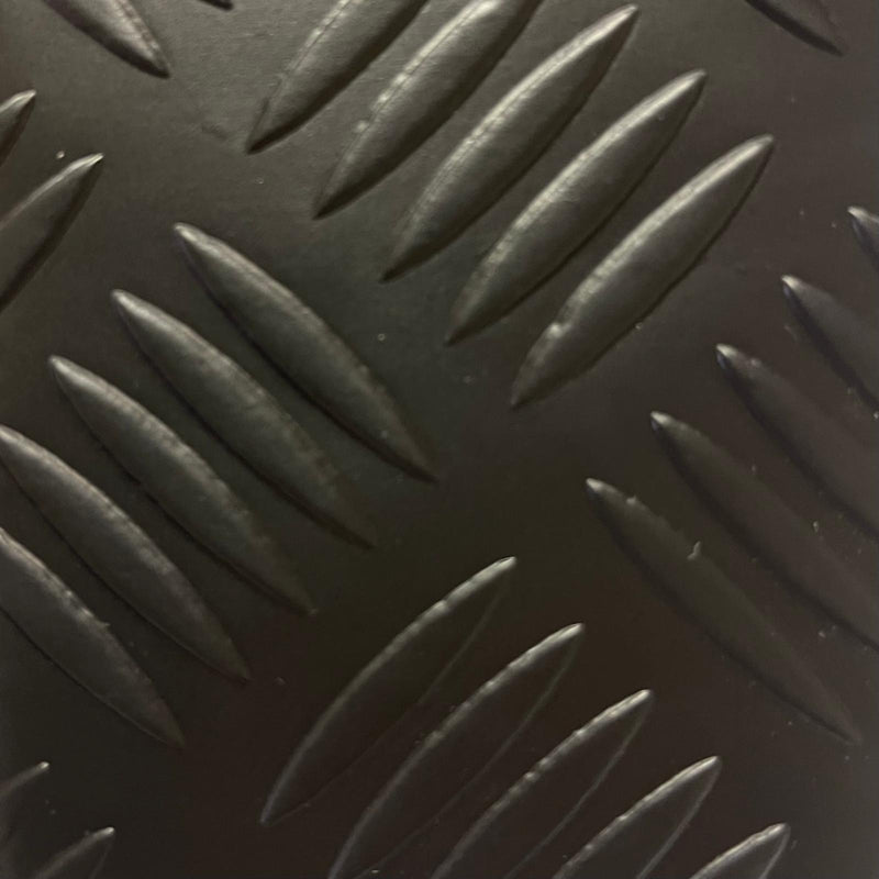 PVC Fabric | Non-Slip Flooring 1.6mm | Ridges - Black