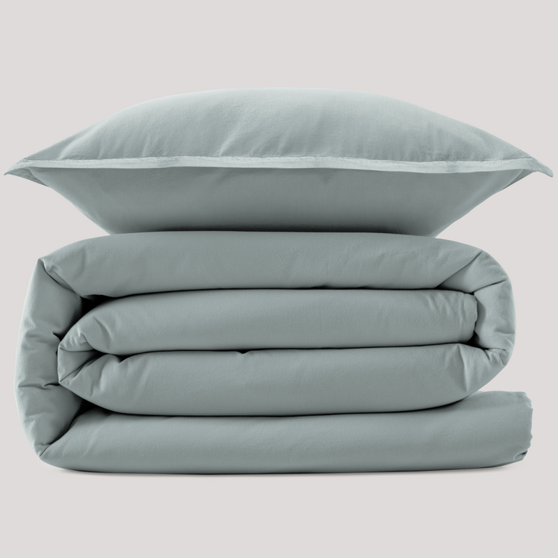 Duvet Cover in Cotton 140x200 | STON | Duvet Single Light Blue