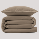 Capa de Edredão Bege Escuro 100% Algodão 260x200+40 | Edredom King Size