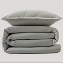 Capa de Edredão Cinza Claro 100% Algodão 240x200 | Edredom Casal