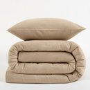 Duvet Cover Flannel 240x220 | CHARM | Duvet Double Size Beige