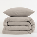 Duvet Cover Flannel 260x220 | CHARM | Duvet King Size Light Grey