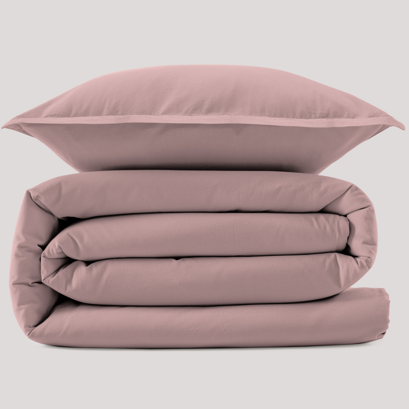 Duvet Cover in Cotton 140x200 | STON | Duvet Single Pink