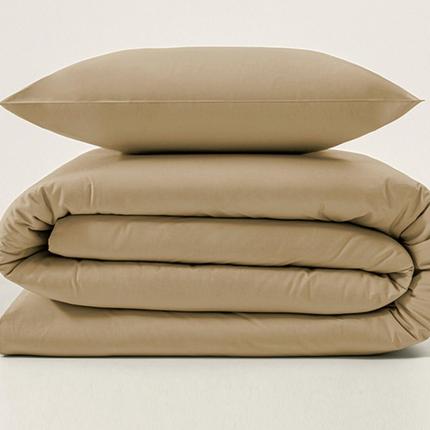 Dynetrekk 155x220 Khaki | ROY | Enkel dyne