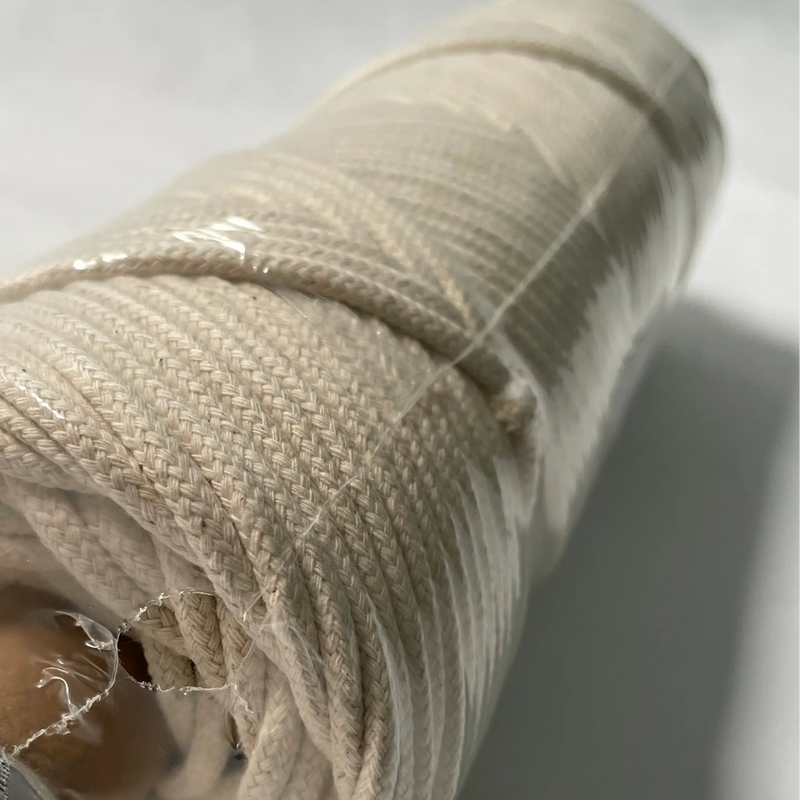 Fio de Algodão Entrançado 4mm | Corda de Algodão 100m