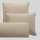 Fronha para Almofada 100% Algodão Stonewash Bege Escuro | 65x65