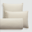 Fronha para Almofada com Duplo Presponto | Bege 65x65