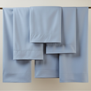 Jogo de Cama Casal  King Size 280x290cm Cetim Algodão Azul | Lençóis