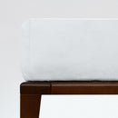Fitted Sheet Cotton Stonewash 140x190 | STON | White