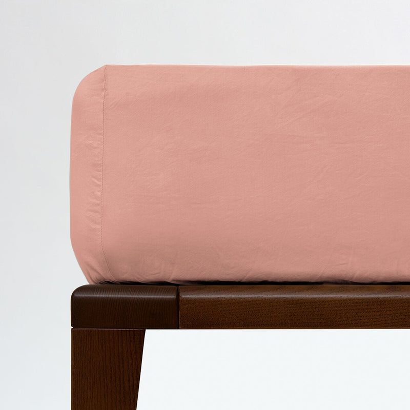Lençol de Baixo Algodão Rosa Velho com Elástico 160x200 | STON