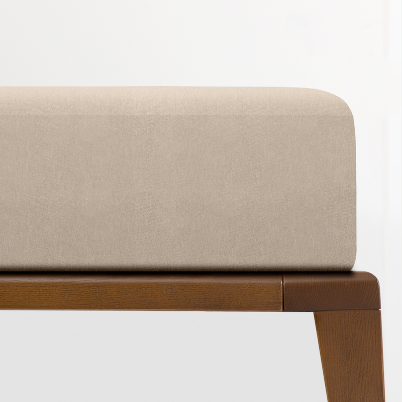 Fitted Sheet Flannel 160x200 | CHARM | Beige