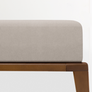 Lençol de Baixo Flanela com Elástico 180x200 Cinza Claro Casal CHARM