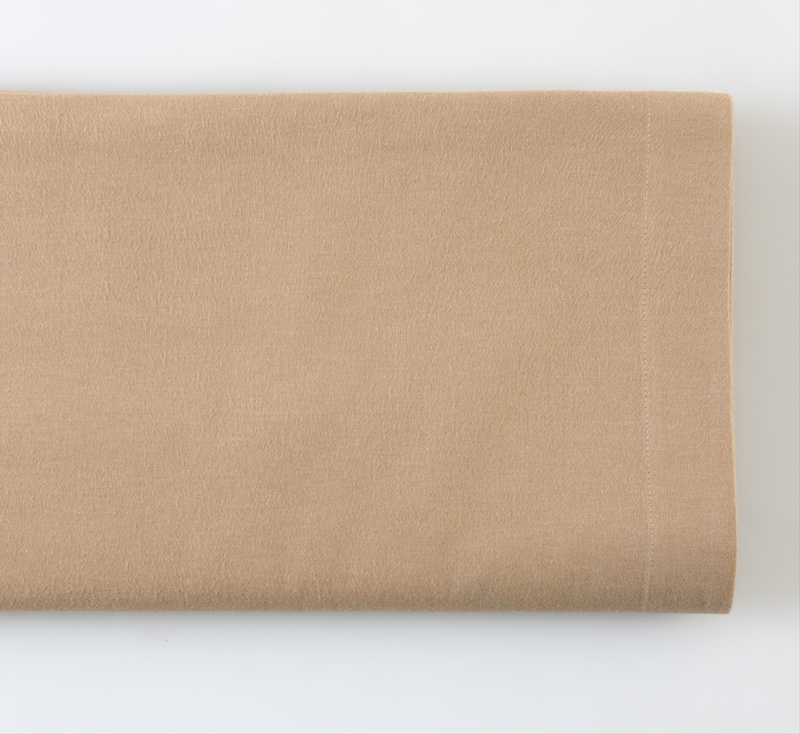 Flat Sheet Flannel 270x300 | CHARM | Sand Beige