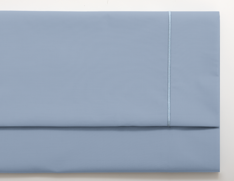 Toppark 180x285 | Pastellblått 200 tråder percal sengetøy