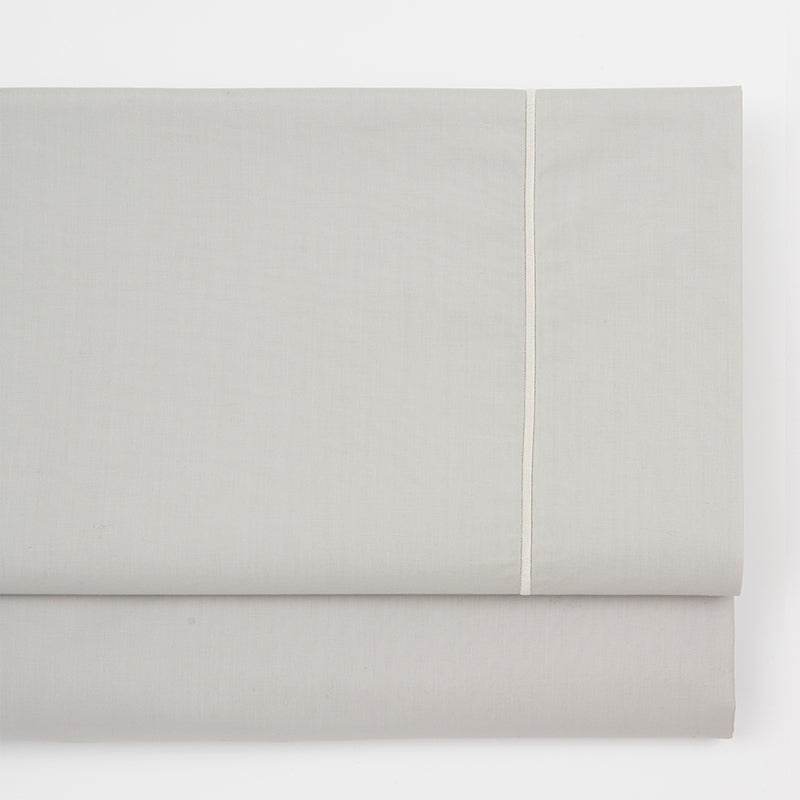 Flat Sheet Percale 200 Thread 270x310 | ROY | Light Grey 