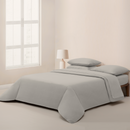 Roupa de Cama Flanela Cinza Claro | CHARM