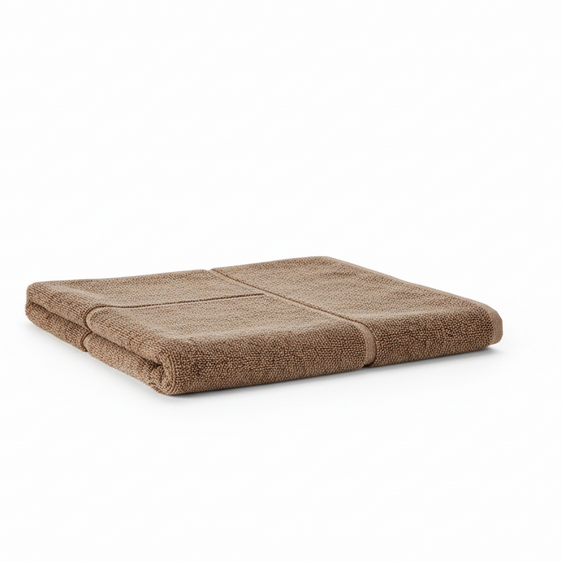 Tapete de Banho Antiderrapante 700g 60x90 | 100% Algodão Castanho