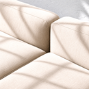 Tecido Chenille Antimanchas para Sofá Interior | Branco