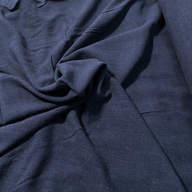 Tecido Viscose e Linho 230g | Azul Marinho