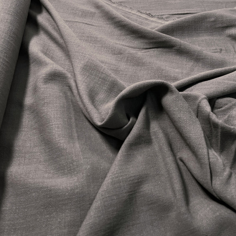 Tecido Viscose e Linho 230g | Cinza Escuro