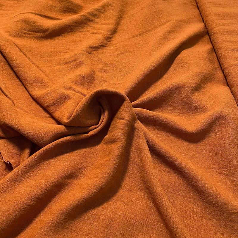 Tecido Viscose e Linho 230g | Terracota