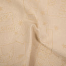 Glitter Christmas Jacquard-kangas pöytäliinoille - Gold Lurex | Texas