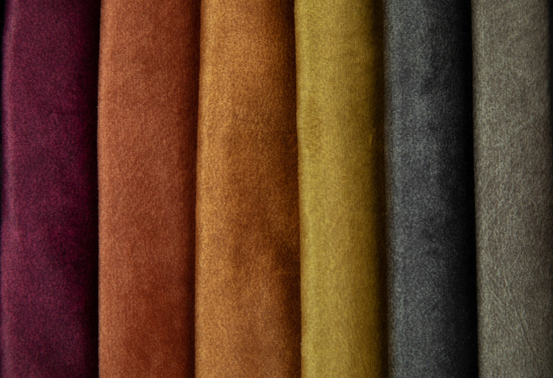 Tissu velours tissu aux canapés de ligne - VIE | Chameau